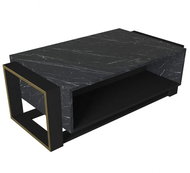 Dalenor Konferenční stolek Bianco, 106 cm, černá - Konferenční stolek