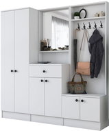 Dalenor Předsíňová stěna Boat, 183 cm, bílá - Předsíňová stěna