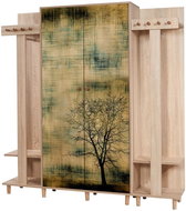 Dalenor Předsíňová stěna Garmanto, 194 cm, dub - Předsíňová stěna