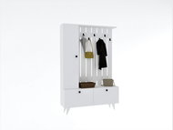 Dalenor Předsíňová stěna Lala, 170 cm, bílá - Předsíňová stěna