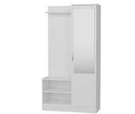 Dalenor Předsíňová stěna Dafne, 170 cm, bílá - Předsíňová stěna