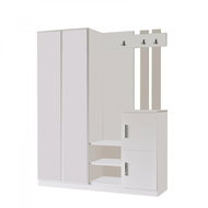 Dalenor Předsíňová stěna Dulin, 180 cm, bílá - Předsíňová stěna