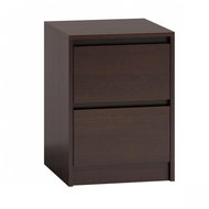 Artenat Noční stolek Karo 2, 55 cm, tmavě hnědá - Noční stolek
