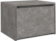Artenat Noční stolek Karo, 45 cm, tmavý beton - Noční stolek
