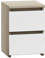 Artenat Noční stolek Malwa, 40 cm, bílá / dub sonoma - Noční stolek