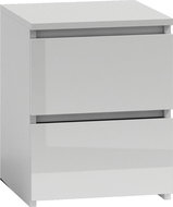 Artenat Noční stolek Malwa, 52 cm, bílá lesk - Noční stolek