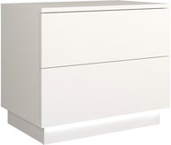 Artenat Noční stolek Sela, 55 cm, bílá matná - Noční stolek