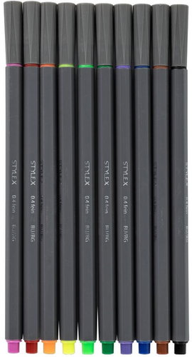 Stylex 0,4 mm, 10 barev - Fineliner Pens - Main image