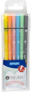Stylex Fineliner 0,4 mm, 6 barev - Markers