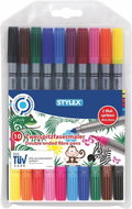 Stylex Double ended fibre pens, 10 pcs - Felt Tip Pens
