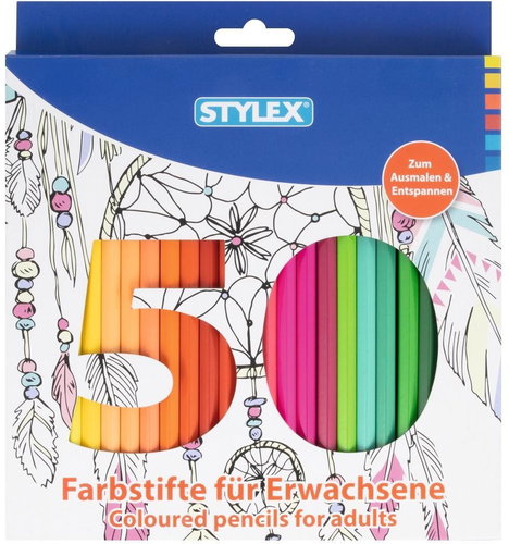 STYLEX šestihranné, 50 barev - Pastelky - Main image