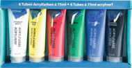 Laura 28653 75 ml 6 colours - Acrylic Paints for Canvas