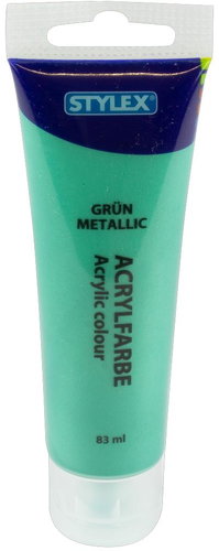 Stylex Acrylic Paint 83 ml metallic green 28769 - Acrylic Paints - Main image