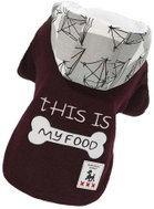 Surtep Coat with hood for dog Bone burgundy 2XL - Dog Clothes