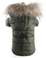 Surtep Winter jacket with hood for dog pink S - Dog Clothes