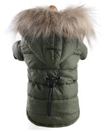 Surtep Winter jacket with hood for dog pink 2XL - Dog Clothes