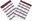 Absorbent towel 50 × 70 cm, traditional burgundy, 3 pcs