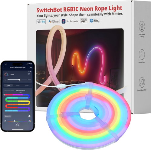 SwitchBot RGBIC Neon Rope Light - LED Light Strip - Main image