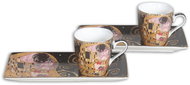 Home Elements Espresso set 2× 75 ml, Klimt Polibek černý - Set of Cups
