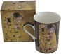 Home Elements Hrnek 300 ml, Klimt Polibek černý - Hrnek