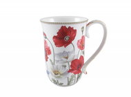 Home Elements Mug 400 ml Poppies white - Mug