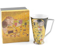 Home Elements Mug 500 ml, Klimt, Kiss black - Mug