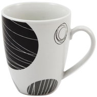 Home Elements Porcelain mug 340 ml, Circles - Mug