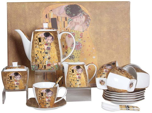 Home Elements luxusní souprava na čaj, 15 ks, Klimt, Polibek zlatý - Set of Cups - Main image