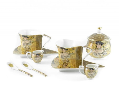 Home Elements Porcelánový set - šapo sady, mléčenky a cukřenka - Klimt Adele - Set of Cups - Main image