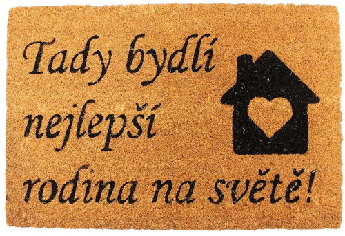 Home Elements Doormat The best family in the world lives here, 40×60 cm - Doormat - Main image