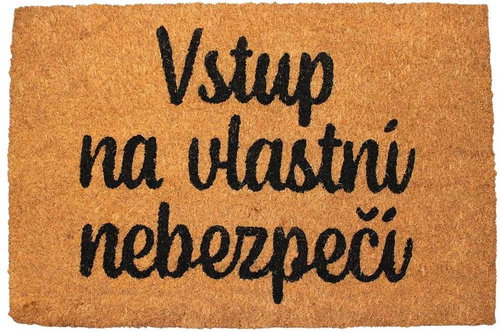 Home Elements Rohožka Vstup na vlastní nebezpečí, 40×60 cm - Doormat - Main image