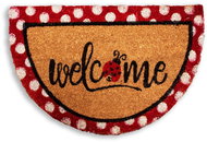 Home Elements Rohožka z kokosových vláken půlkruh, Puntíky, 40×60 cm - Doormat