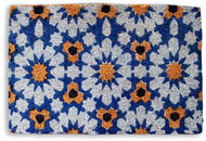 Home Elements Rohožka z kokosových vláken, bílé květiny, 40×60 cm - Doormat