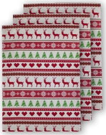 Home Elements Set of 3 tea towels 50×70 cm, Winter Reindeer - Kitchen Towel
