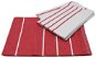 Kuchyňské utěrky Home Elements Set utěrek z egyptské bavlny 50×70 cm, 3 ks, Pruhy červené - Kuchyňské utěrky