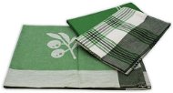 Home Elements Set utěrek z egyptské bavlny 50×70 cm, 3 ks, Zelené listy - Dish Cloths