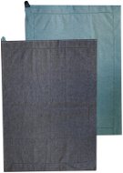 Home Elements Utěrka z recyklované bavlny, 2 ks 50×70 cm, modrá - Dish Cloths