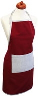 Home Elements Kitchen apron 60×80 cm, red + beige recycled cotton - Apron