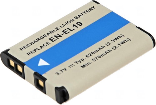 T6 power Nikon EN-EL19, NP-BJ1, 620mAh, black - Camera Battery - Main image