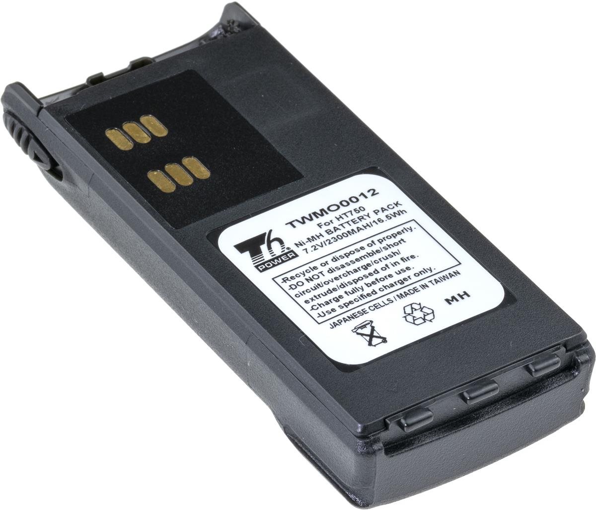 T6 Power Motorola GP320 / GP340 / GP360 / GP380 akku, Ni-MH, 2300 mAh, 16,5 Wh