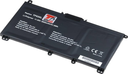T6 Power for Hewlett Packard Pavilion 14-bf000 series, Li-Poly, 11.55 V, 3600 mAh (41 Wh), black - Laptop Battery - Main image