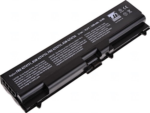 T6 Power for notebook Lenovo 42T4702, Li-Ion, 10.8 V, 5200 mAh (56 Wh), black - Laptop Battery - Main image