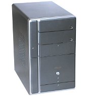 ASUS Barebone Terminator T2-AE1, SiS760GX+965L, DualCh. 2xDDR400, 1xATA, 2xSATA, AGP8x, USB2.0, FW,  - Počítačová skříň