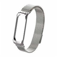Tactical Loop Magnetic Metal Strap for Xiaomi Mi Band 5/6 Silver - Watch Strap