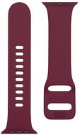 Tactical Silicone Band with Buckle for Apple Watch 42/44mm, Wine Red - Watch Strap