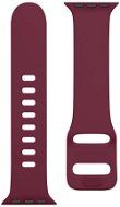 Tactical Silicone Band with Buckle for Apple Watch 38/40mm, Wine Red - Watch Strap