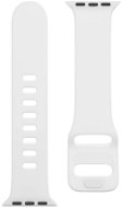 Taktisches Silikonarmband mit Dornschließe für Apple Watch 38 / 40mm Weiß - Armband