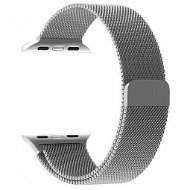 Tactical Loop Magnetický Kovový remienok pre Apple Watch 38 mm/40 mm Silver - Remienok na hodinky
