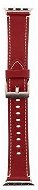 Tactical Colour Leather Strap for Apple Watch 4 40mm Red - Watch Strap