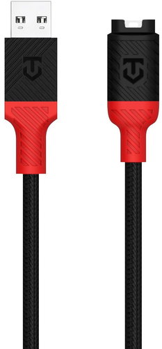 Tactical Recce 3:20 cable for Garmin USB-A Black/Red - Watch Charger - Main image